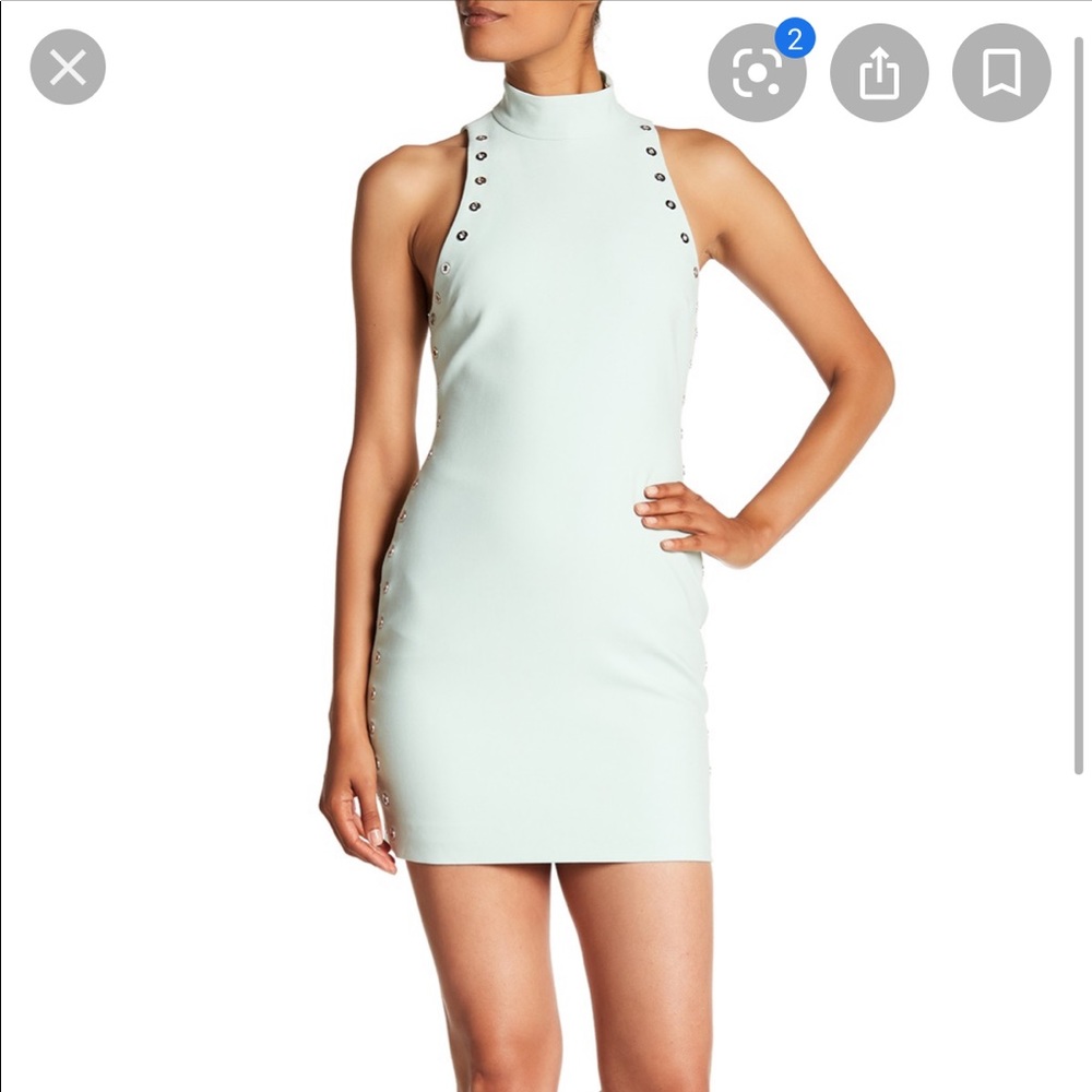 Cinq a Sept grommet mini dress